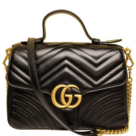 498110 gucci|Gucci GG Marmont small top handle bag.